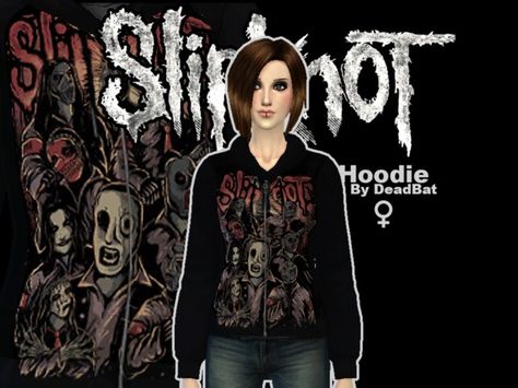 DeadBat's Slipknot Hoodie - AF Sims 4 Goth Clothes Male, Sims Hoodie Cc, Sims 4 Cc Slipknot, Emo Male Sims 4 Cc, Sims 4 Cc Emo Clothes Male, Ts4 Emo Cc, Sims 4 Emo Cc Male, S4cc Male, Slipknot Hoodie