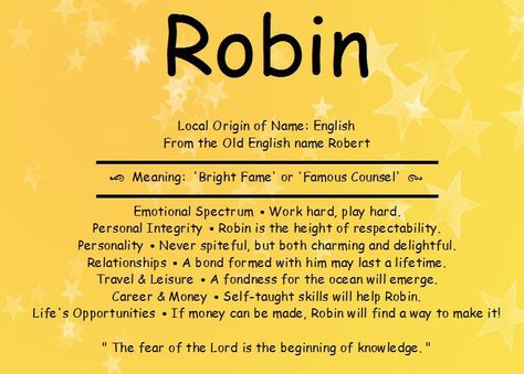 Click to find more meaning of your name here Robin Name Meaning, Robin Meaning, Robin Name, Sims Names, Meaning Of Your Name, Old English Names, Personal Integrity, Fear Of The Lord, Name Meaning