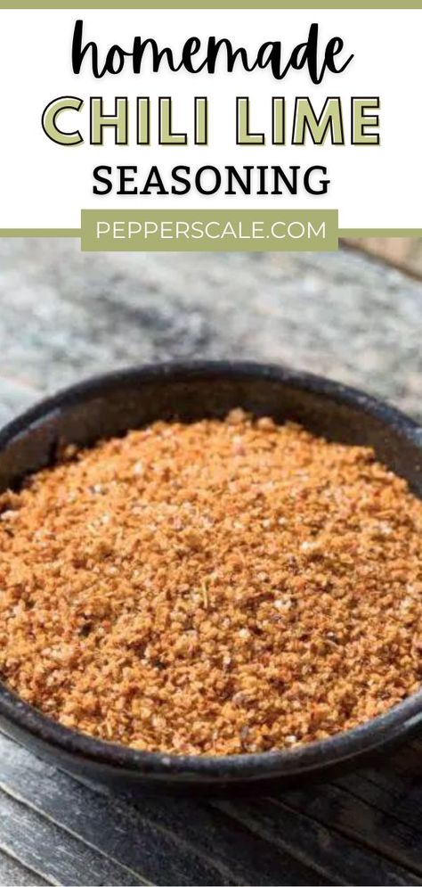 Chili Lime Seasoning Recipe, Lime Seasoning, Homemade Dry Mixes, Lime Powder, Chili Lime Seasoning, Mexican Seasoning, Homemade Spice Mix, Spice Blends Recipes, Spice Mix Recipes