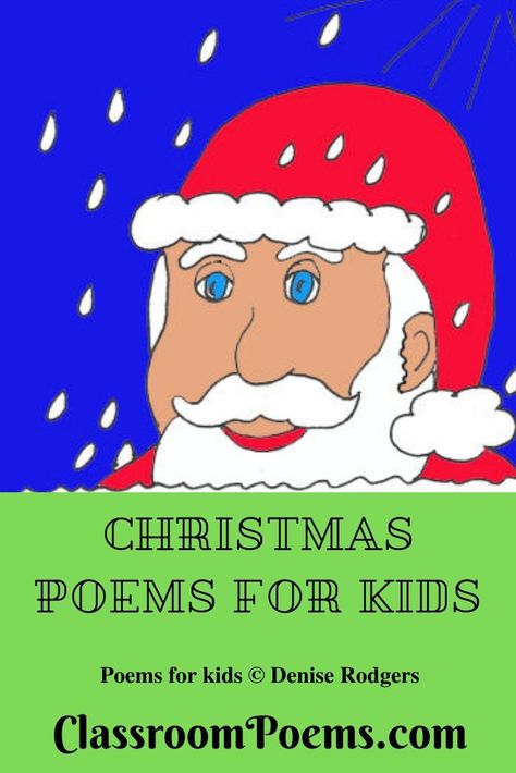 Funny Christmas poems for kids by Denise Rodgers on ClassroomPoems.com.   #ChristmasPoemsForKids #funnyChristmasPoems #ChristmasPoemsbyDeniseRodgers #ClassroomPoems Kids Christmas Poems For Church, Christmas Poems For Preschoolers, Christmas Poems For Kids Christian, Short Christmas Poems For Kids, Kids Christmas Poems, Christmas Poems For Kids, Short Christmas Poems, Short Poems For Kids, Poems About Girls