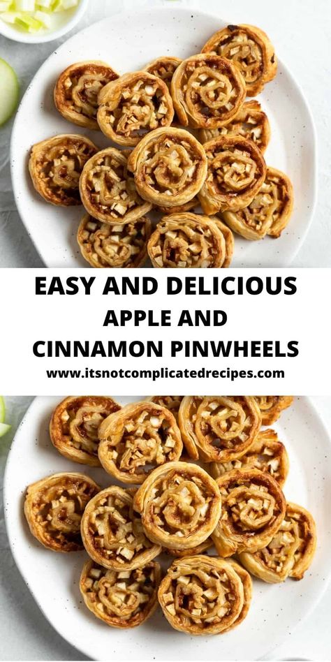 Apple Pinwheels, Breakfast Pinwheels, Puff Pastry Apple Pie, Sweet Puff Pastry, Puff Pastry Pinwheels, Butter Puff Pastry, Apple Pastry, Cinnamon Roll Muffins, Apple Puff Pastry