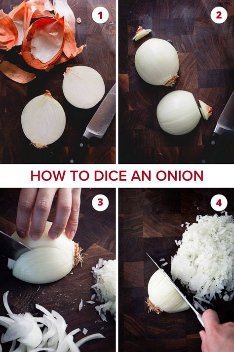 Dice An Onion, Cut An Onion, Pampered Chef Inspired Recipes, How To Cut Onions, Culinary Cooking, Vegetable Prep, Clean Cooking, Sandwiches For Lunch, Cooking Guide