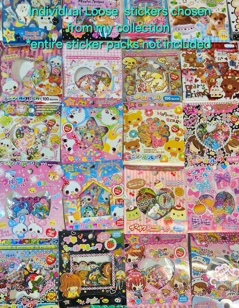 Vintage Japanese Stickers, Juminocore Stickers, Cute Japanese Aesthetic, Silly Stickers, Heisei Retro, Japanese Stickers, Kawaii Vintage, Stickers Collection, Small Stickers