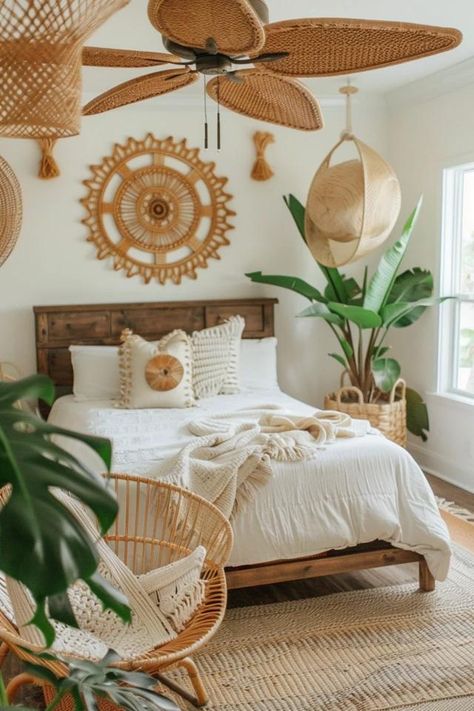 Bohemian Ceiling Fans: Cool and Stylish Boho Ceiling Fans, Boho Bedroom Ceiling Fan, Wicker Ceiling Fan, Bedroom Ceiling Fan Ideas, Boho Ceiling Fan With Light, Boho Ceiling Fan, Bohemian Ceiling, Boho Fans, Wicker Fan