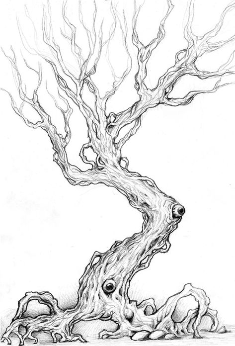 Cool eyeballs Halloween Trees Drawing, Spooky Tree Tattoo, Haunted Tree Drawing, Old Tree Drawing, Scary Tree Drawing, Creepy Tree Tattoo, Spooky Tree Drawing, Gothic Tree Drawing, Creepy Tree Drawing