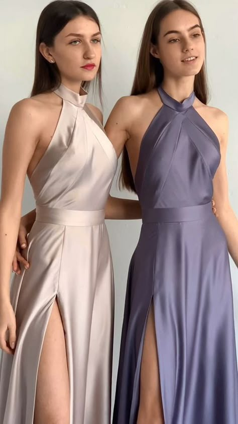 Fancy Bridesmaid Dresses, Perfect Dress For Wedding Guest, Satin Dress Bridesmaid, Soft Feminine Outfits, Bridesmaid Dress Styles, Gala Dresses, Bridesmaid Gown, Feminine Outfit, Hoco Dresses