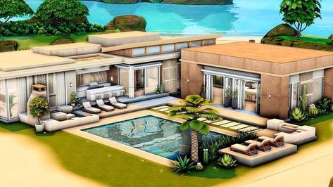 Sims 4 Houses 50x50, Sims 4 Builds Basegame, Sims 4 50x50 House, Del Sol Valley Sims 4 House, Sims 4 Desert House, Sims 4 Sulani, Sims 4 Houses Layout, Arizona House, Sims 4 House Building