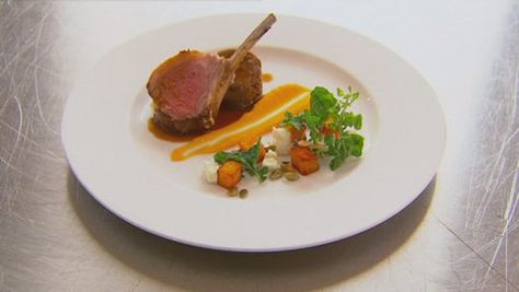 Australia Recipes, Lamb Rack, Vinegar Chicken, Roasted Lamb, Dessert Original, Masterchef Australia, Braised Lamb, Weekend Dinner, Toasted Pumpkin Seeds