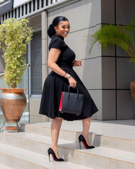 Serwaa Amihere [ Psalm 3 ] on Instagram: “Black is beautiful… 🖤❤️🖤❤️” Modest Church Outfits Black Women, Black Dress Office Outfit, Serwaa Amihere Dresses, Black Church Dress, Cooperate Baddie, Church Outfits Black Women, Nurse Outfits, Church Outfit Black Women, Serwaa Amihere