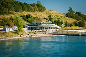 Spectacle Island - Boston Harbor Islands. Camping from $8 night. Jazz Concert, Berklee College Of Music, Harbor Island, Boston Harbor, Event Tent, Vacation Usa, Visitor Center, Relaxing Day, Beach Glass