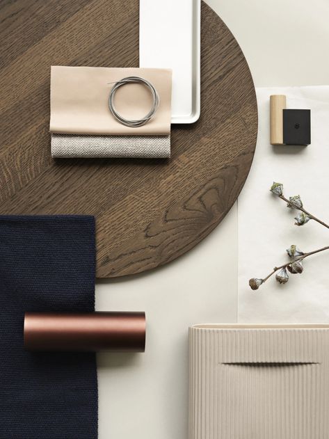 Calm Smoked Oak Color Moodboard 2021 Scandinavian Moodboard, Dark Scandinavian Interior, Brown Moodboard, Scandinavian Colors, Scandinavian Furniture Design, Be Curious, Cozy Accessories, Scandinavian Interior Design, Scandinavian Living