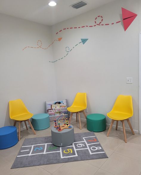 Children therapy clinic design Clinic Waiting Room Design, Speech Therapy Clinic, Clinic Waiting Room, Waiting Room Design, Therapy Clinic, Child Therapy, Clinic Design, Waiting Rooms, Speech Therapy