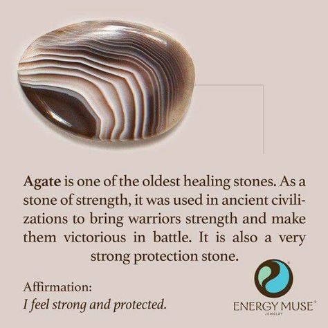 Energy Muse, Agate Meaning, Crystal Therapy, Crystal Healing Stones, Crystal Magic, Stone Age, Protection Stones, Healing Energy, Healing Jewelry