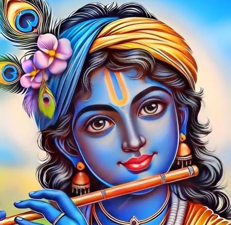 Lord Krishna Acrylic Painting, Janmashtami 2024, Krishna Acrylic Painting, Painting Of Lord Krishna, Painting Krishna, Little Kanha Ji Images, Face Art Drawing, राधे राधे, Krishna Krishna