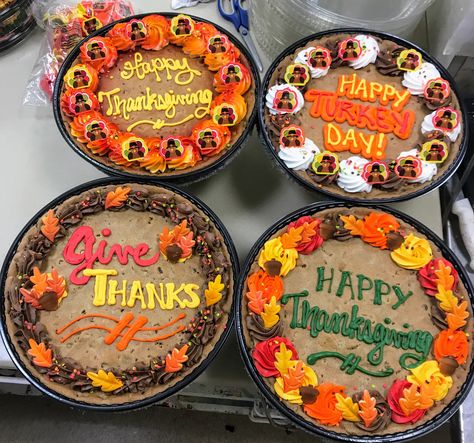 Cookie Cake Thanksgiving, Thanksgiving Message Cookies, Fall Cookie Cakes Decorated, Turkey Cookie Cake, Thanksgiving Cookie Cake Designs, Fall Message Cookies, Thanksgiving Cookie Cakes, Fall Cookie Cakes, Fall Cookie Cake Designs