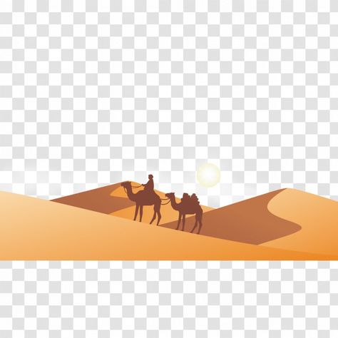 Desert Vector, Camel Illustration, Camel Silhouette, Camels Illustration, Desert Illustration, Camels Art, Kawaii Disney, Free Vintage Printables, Desert Design