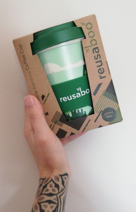 Eco Friendly Coffee Shop, Reusable Coffee Cup Design, Coffee Cups Design Takeaway, Coffee Cup Takeaway, Reusable To Go Coffee Cup, Sustainable Coffee Cups, Eco Coffee Cup, Reusable Water Bottle Design, Takeaway Coffee Cup