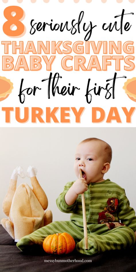 thanksgiving crafts for infants Baby Art Thanksgiving, November Themes For Infants, First Thanksgiving Baby Crafts, My First Thanksgiving Craft Baby, Toddler Art For November, First Thanksgiving Crafts For Baby, Turkey Craft For Babies, Turkey Craft For Infants, Baby First Fall Crafts