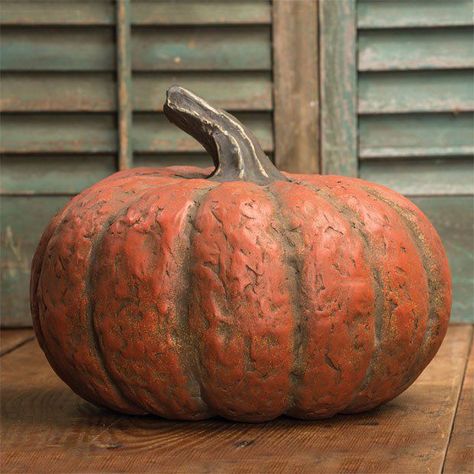 Paper Mache Pumpkin Embroidered Easter Basket, Farmhouse Tabletop, Paper Mache Pumpkins, Farmhouse Table Centerpieces, Country Halloween, Paper Mache Projects, Mache Art, Autumn Orange, Paper Mache Sculpture