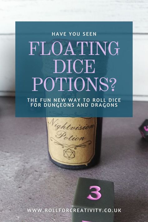 Maybe you've seen the fun, shimmery and magical potion videos when scrolling through Instagram or TikTok. Perhaps they've started popping up on your Etsy suggestions or Pinterest when you've been looking for Nerdy Gift Ideas. Whatever the reason and however you've got here, I'm here to give you an introduction to floating dice potions, and why they're so cool! How To Make Dice, Magical Potion, Dungeons And Dragons Gifts, Dungeons And Dragons Dice, Nerdy Gifts, Fantasy Aesthetic, Have You Seen, You've Been, Inspirational Gifts