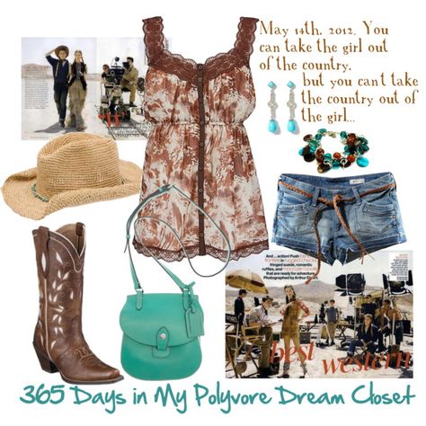 Country Girl at Heart, created by lesliekelley on Polyvore Country Fest Outfits, Girls Attire, Country Fashion Women, Country Girls Outfits, Country Girl Style, Cowgirl Outfits, Country Girl, Country Outfits, Dream Clothes