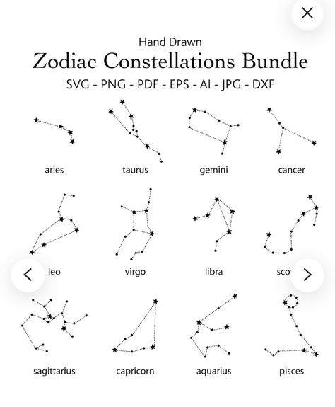 Virgo Nail Art Zodiac Signs, Virgo Constellation Nails, Aires Constalation, Taurus Constellation Nails, Zodiac Nail Art Aries, Cancerian Nail Art, Aries Nail Art, Capricorn Nail Art, Nails Zodiac Signs