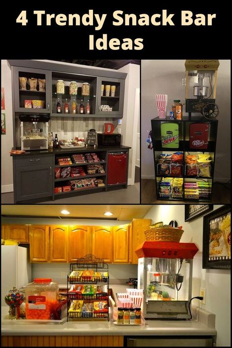 4 Trendy Snack Bar Ideas: Ready to indulge? These innovative snack bar concepts are perfect for any occasion! Home Snack Bar, Home Snack Bar Ideas, Snack Bar Ideas Home, Snack Bar Ideas, Window Nook, Diy Snacks, Living Room Decor Inspiration, Can Diy, Bar Areas