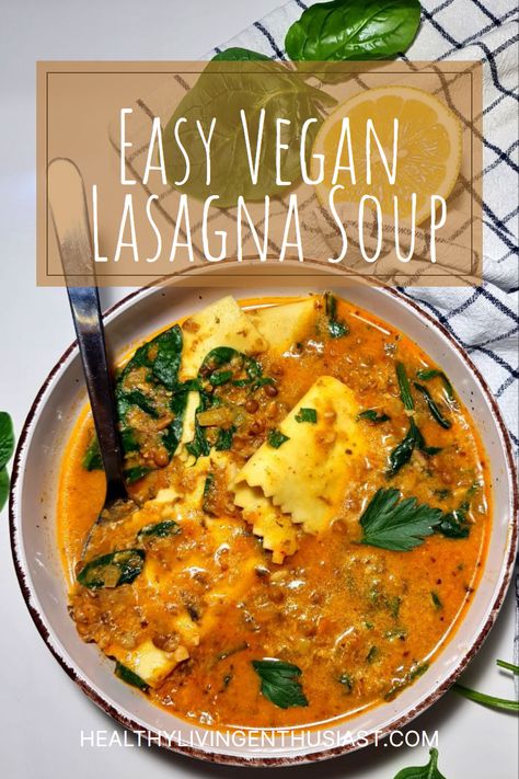 Satisfy your lasagna cravings the vegan way! Our Vegan Lasagna Soup is a delicious twist on a classic, featuring all the flavors you love in a comforting, bowl-friendly form. 🌿🍜 Lasagna Recipe Vegan, Vegan Lasagna Soup, Lasagna Soup Recipe, Vegan Lasagna, Vegetable Prep, Classic Lasagna, Classic Italian Dishes, Lasagna Soup, Savory Vegan