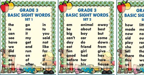 Dolch Basic Sight Words, Sigh Words, Third Grade Sight Words, Remedial Reading, Basic Sight Words, Decoding Words, Sight Word Flashcards, Sight Word Reading, Dolch Sight Words