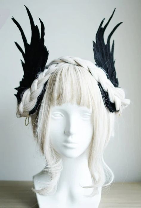 Lolita Angel Wings Hairpins Harajuku Cosplay Headdress Embroidered Fea – Woodland Gatherer Wing Hair Clips, Gothic Luxury, Angel Wings Hair, Cosplay Hair Accessories, Free Vibes, Feather Angel Wings, Harajuku Women, Feather Hair Clips, Cosplay Hair