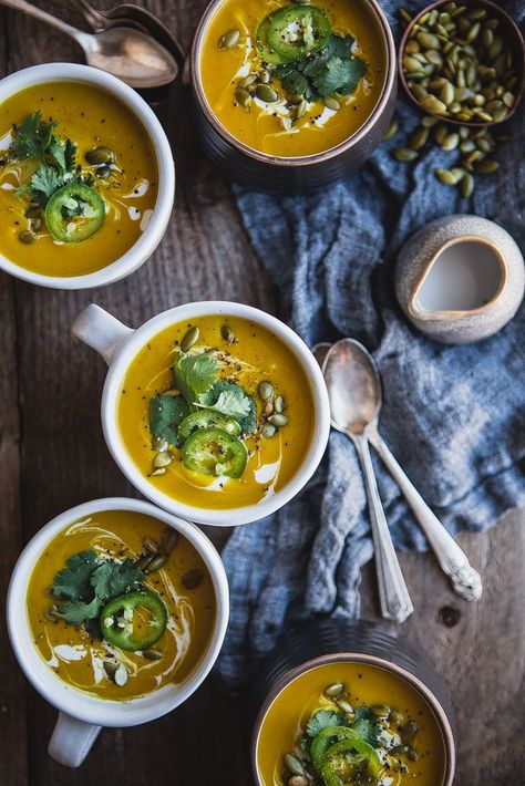 Curried Pumpkin Coconut Soup | The Modern Proper Apple Butternut Squash Soup, Pumpkin Coconut Soup, Curried Pumpkin, Curry Soup Recipes, The Modern Proper, Modern Proper, Delicious Soups, Martha Stewart Recipes, Butternut Squash Recipes Soup