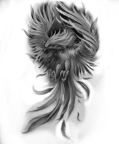 Phoenix Back Tattoo For Men, Phoenix Bird Tattoos Men, Fenix Tattoo Men, Phoenix Tattoo Design Men, Phoenix Tattoo Arm, Feniks Tattoo, Phoenix Tattoo Men, Phoenix Tattoo Sleeve, Phoenix Back Tattoo