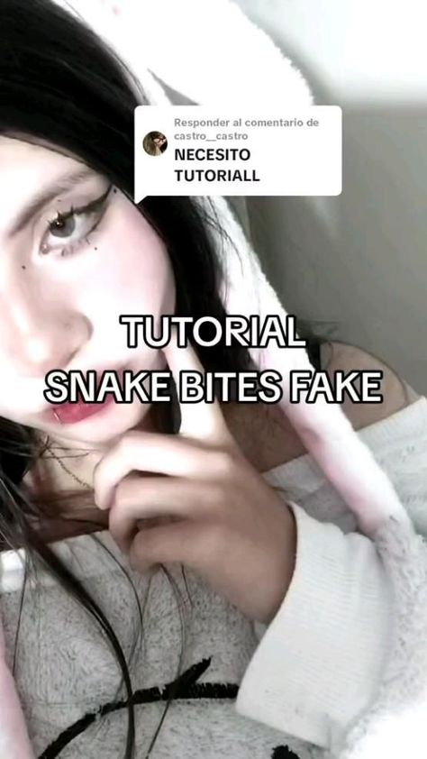 Snake Bite Piercing, Stuff To Make, Fake Lips, Drag Make-up, Knitted Patterns, Diy Jewelry Unique, Things To Do When Bored, Fake Piercing, Making Crafts