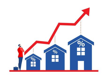 Business in real estate or housing price rising up concept vector Real Estate Vector, Creative Brief, House Prices, Vector Art, Vector Free, Real Estate, Clip Art, Quick Saves