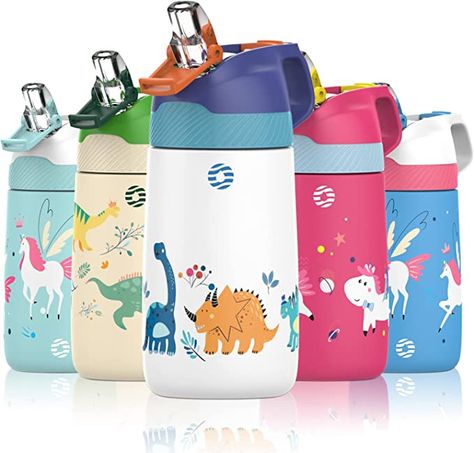 Brand FEIJIAN Capacity 340 Grams Colour Blueberry Dinosaur Recommended uses for product FEIJIAN Official StoreNo.387 Huaxia RoadYongkang City, Economic Development Zone, Zhejiang 321300CN Special feature Leakproof, Double Wall Stainless Bottle, Metal Water Bottle, Kids Water, Bottle With Straw, Reusable Water Bottles, Kids Water Bottle, Water Bottle With Straw, Vacuum Flask, Wall Insulation