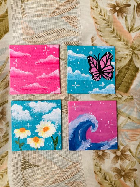 Small Canvas Painting, Cute Easy Paintings, Rock Painting Tutorial, Dance Paintings, Small Canvas Paintings, Simple Canvas Paintings, Cute Canvas Paintings, Easy Canvas Art, Canvas Painting Designs