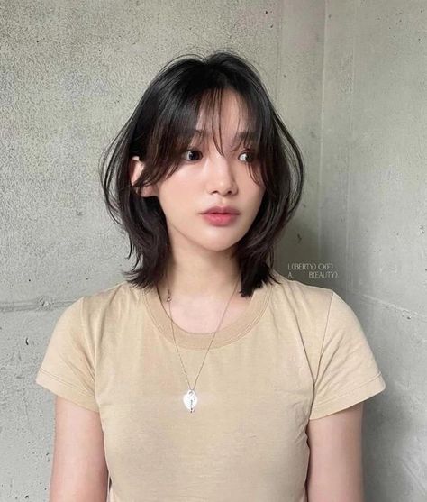 Short Hair Layered Haircuts, Hush Cut Short, Korean Short Hair For Chubby Face, Short Hair For Chubby Faces, Japanese Short Hair, Hairstyle For Chubby Face, Korean Short Hair, Oval Face Haircuts, Asian Short Hair