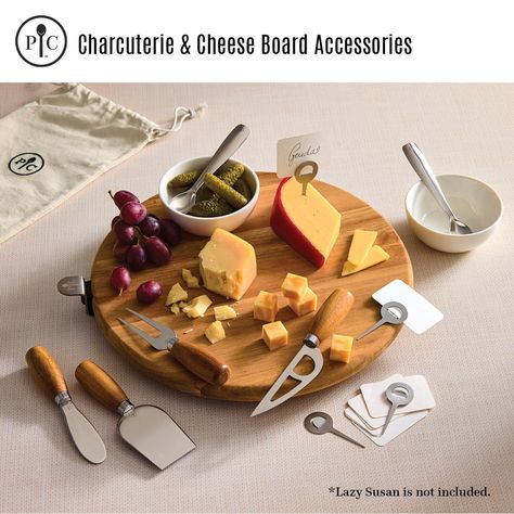 Enhance your charcuterie board with premium accessories like our stainless steel cheese knives, markers with labels, small bowls, and small spoons. They’re the perfect finishing touch to your delicious spread! And as a bonus, the Acacia handles match our Dual-Sided Charcuterie Board Set to create a truly stunning sight. #CharcuterieEssentials #EntertainingInStyle Amazing Tools, Pampered Chef Consultant, Kitchen Needs, Small Spoon, Shop With Me, Small Business Saturday, Cheese Knives, Pampered Chef, Charcuterie Board