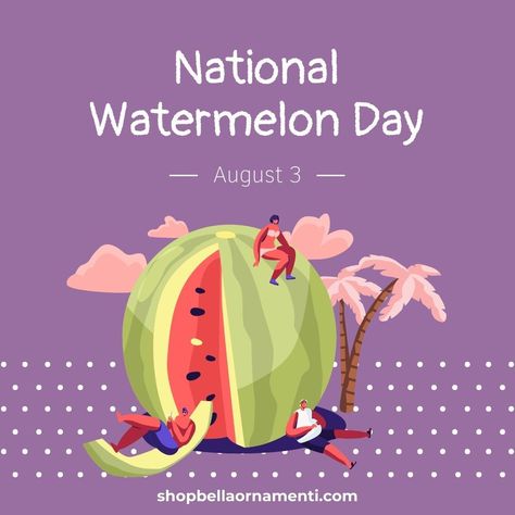 Good morning and happy August. Today is National Watermelon Day. Watermelon and summer go hand in hand. I, occasionally, enjoy fresh watermelon. shopbellaornamenti.com #Jewelry #ArtisanJewelry #UniqueJewelry #customjewelry #jewelryshop #jewelrydesigner #jewelryforsale #musthave #style National Watermelon Day, Watermelon Day, Happy August, Fresh Watermelon, Hand In Hand, Artisan Jewelry, Custom Jewelry, Jewelry Shop, Watermelon