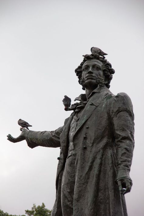 Alexander Pushkin, Monument, Greek Statue, Literature, Alexander, Statue, Collage, Animals, Pins