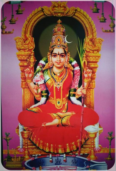 Kamakshi Devi, Gods Photos, Kanchi Kamakshi, Kali Shiva, Hindu Goddesses, Lord Durga, Devi Maa, Indian Goddess Kali, Devi Images Hd