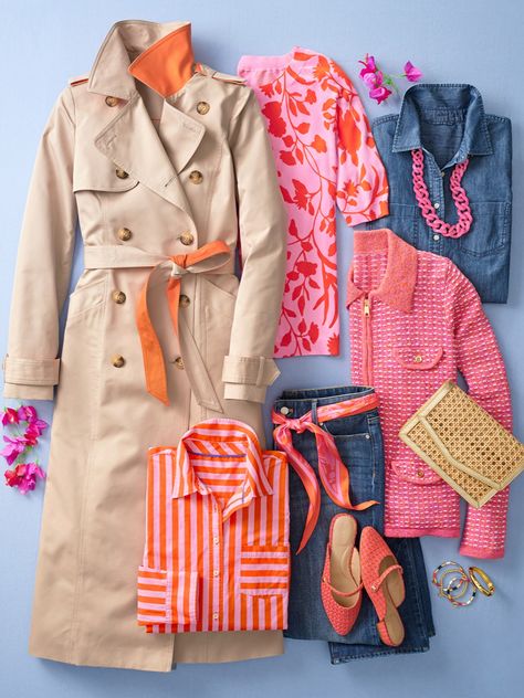 This season, think pink with a twist of tangerine. Shop Talbots NEW spring arrivals now! Spring Pink Contrast Color Sweater, Pink Contrast Color Spring Sweater, Talbots Outfits Spring 2024, Pink Button-up Cardigan For Spring, Talbots Spring 2024 Preview, Talbots Fall 2022 Lookbook, Talbots Fashion, Knit Cardigan Outfit, Talbots Outfits