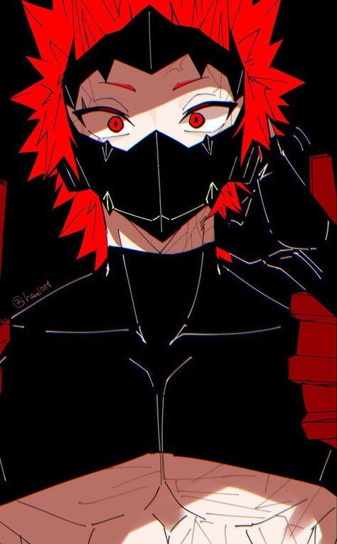 Villian Kirishima, Spider Mouth, Kirishima Manga, Anime People Drawings, Bnha Kirishima, Eijirou Kirishima, Mha Fanart, Make A Character, Jurassic World Dinosaurs