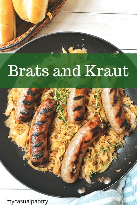 Grilling Sausage, Bratwurst Dinner, German Bratwurst, Grilled Bratwurst, Grilled Brats, Brats Recipes, Bratwurst Recipes, German Food Authentic, Easy Skillet Meals