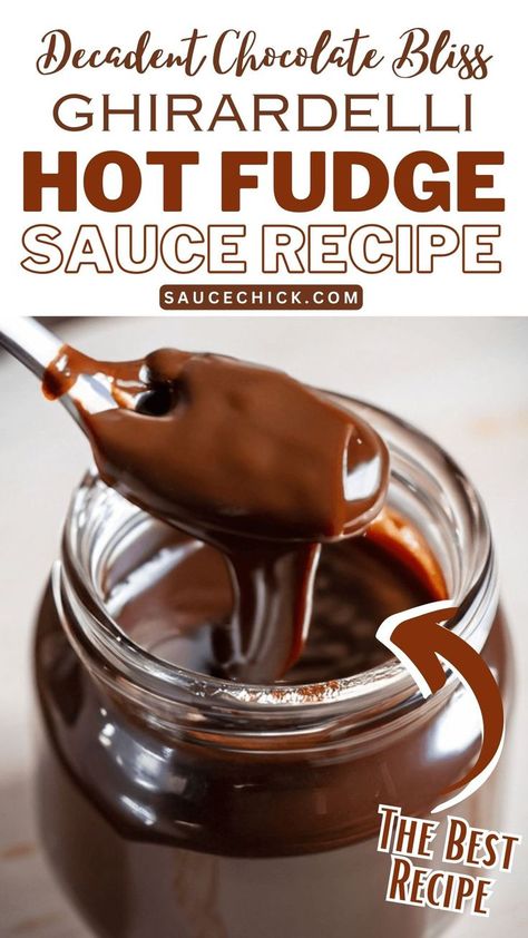 Ghirardelli Hot Fudge Sauce Healthy Baking Alternatives, Sugar Free Pastries, Hot Fudge Sauce Recipe, Fudge Sauce Recipe, Ice Cream Sauce, Ice Cream Recipes Machine, Homemade Hot Fudge, Hot Fudge Sauce, Making Cakes