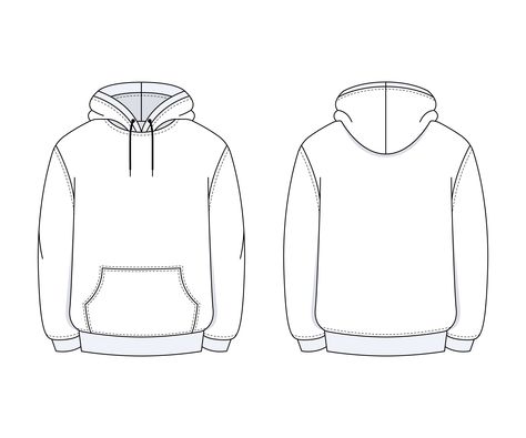 Hoodie Layout, Hoodie Outline, Hoodie Mockup Free, Hoodies Design Ideas, Hoodie Vector, Hoodie Illustration, Pola Jaket, Hoodie Template, Hoodie Base