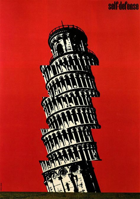 Shigeo Fukuda | Biography, Designs and Facts Shigeo Fukuda, Japanese Poster Design, Japanese Graphic, Tower Of Pisa, Graphic Design Collection, Logo Type, Japanese Graphic Design, Japanese Poster, Japanese Design