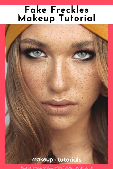 Fake Freckles Makeup Tutorials, Pmu Freckles, Diy Freckles, Freckle Makeup, Freckled Skin, Makeup Removal Tips, Fake Lashes Makeup, Barely There Makeup, Artsy Makeup