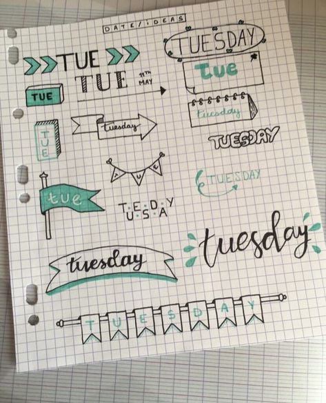 Tuesday Title Ideas, English Title Page Aesthetic, English Title Page, English Title Page Ideas, Bujo Titles, Aesthetic Titles, Journal Titles, Aesthetic Bujo, Aesthetic Note