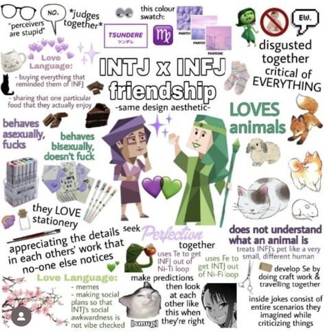 the best of friends ❤️ Into X Infj, Enfj X Intj Relationship, Infj X Intj Relationship, Infj Intj Ship, Infj X Intj Friendship, Intj T Personality, Intj And Infj Friendship, Infj Intj Meme, Infp X Intj Relationships